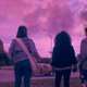 Paper Girls look at mysterious pink cloud